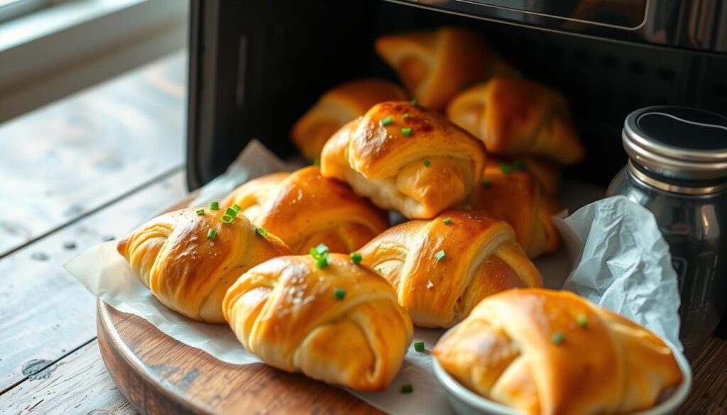 Air Fryer Crispy Breakfast Rolls