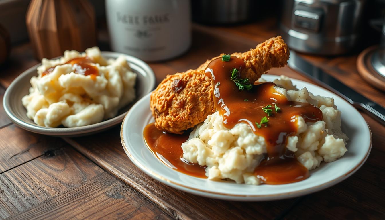 chicken dishes with mashed potatoes