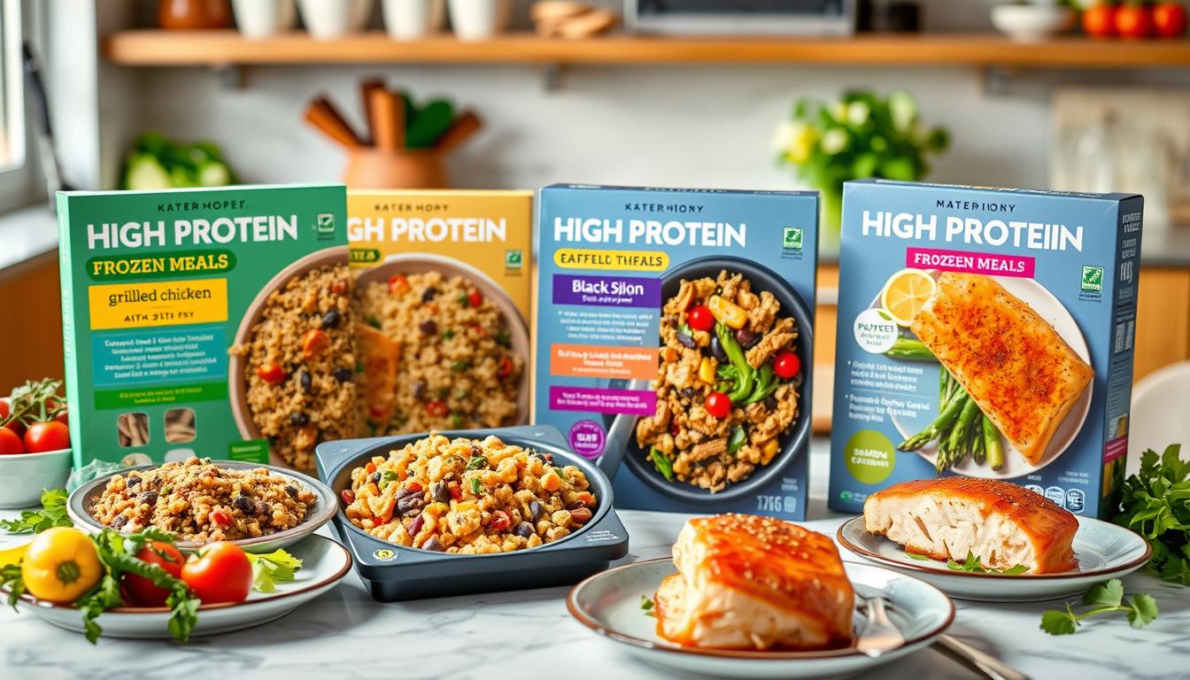 high protein frozen meals