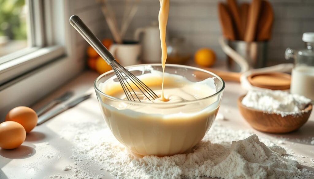 Buttermilk Pancake Batter Mixing Technique