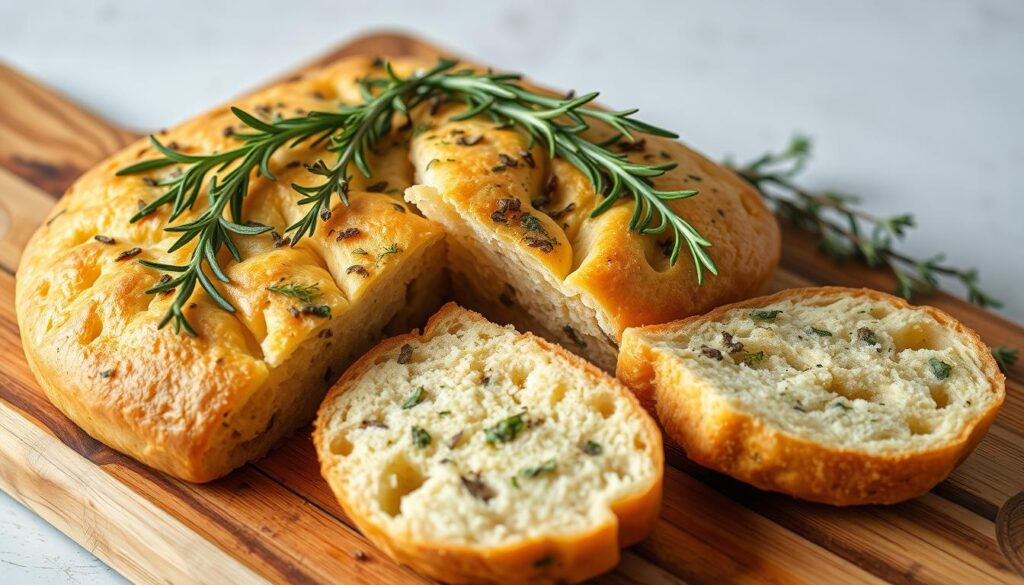 Herbed Bread Sandwich Preparation