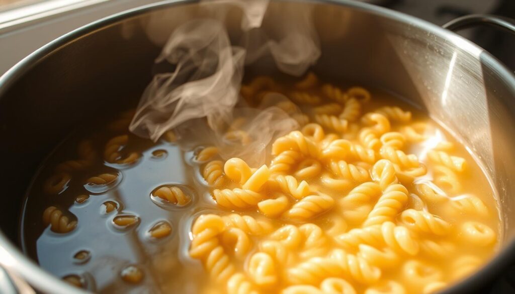 whole grain fusilli cooking