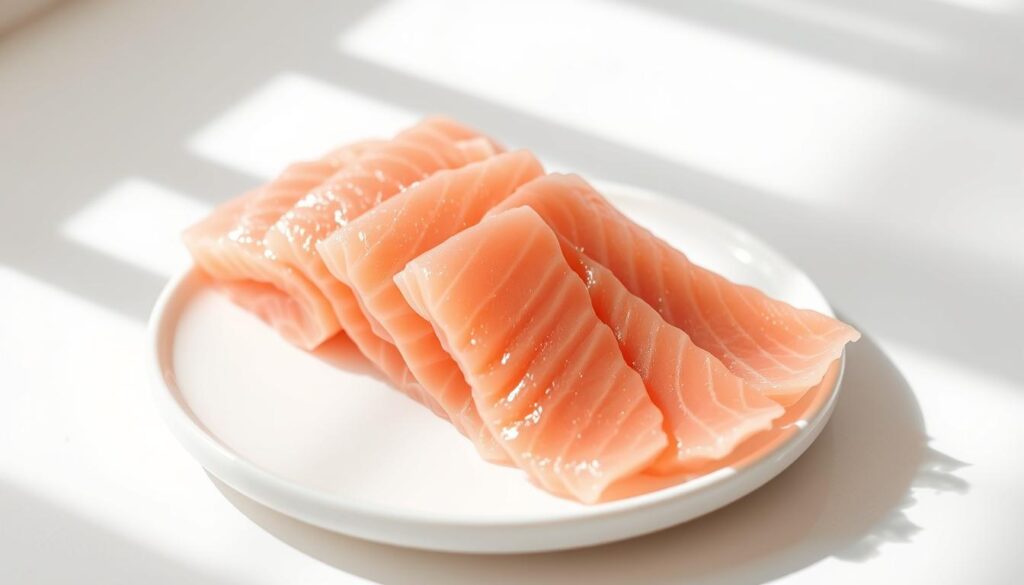 salmon sashimi