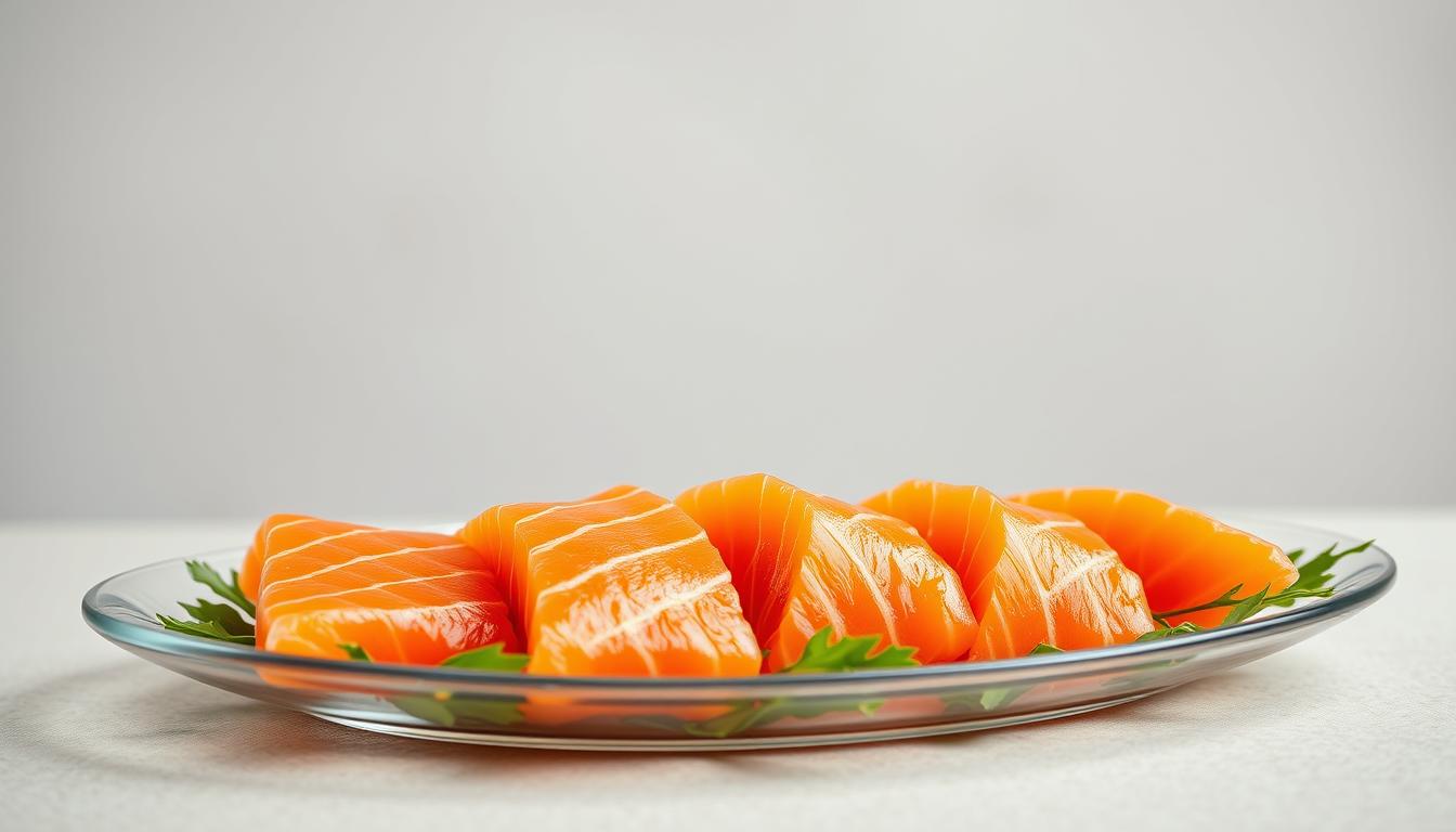 salmon sashimi