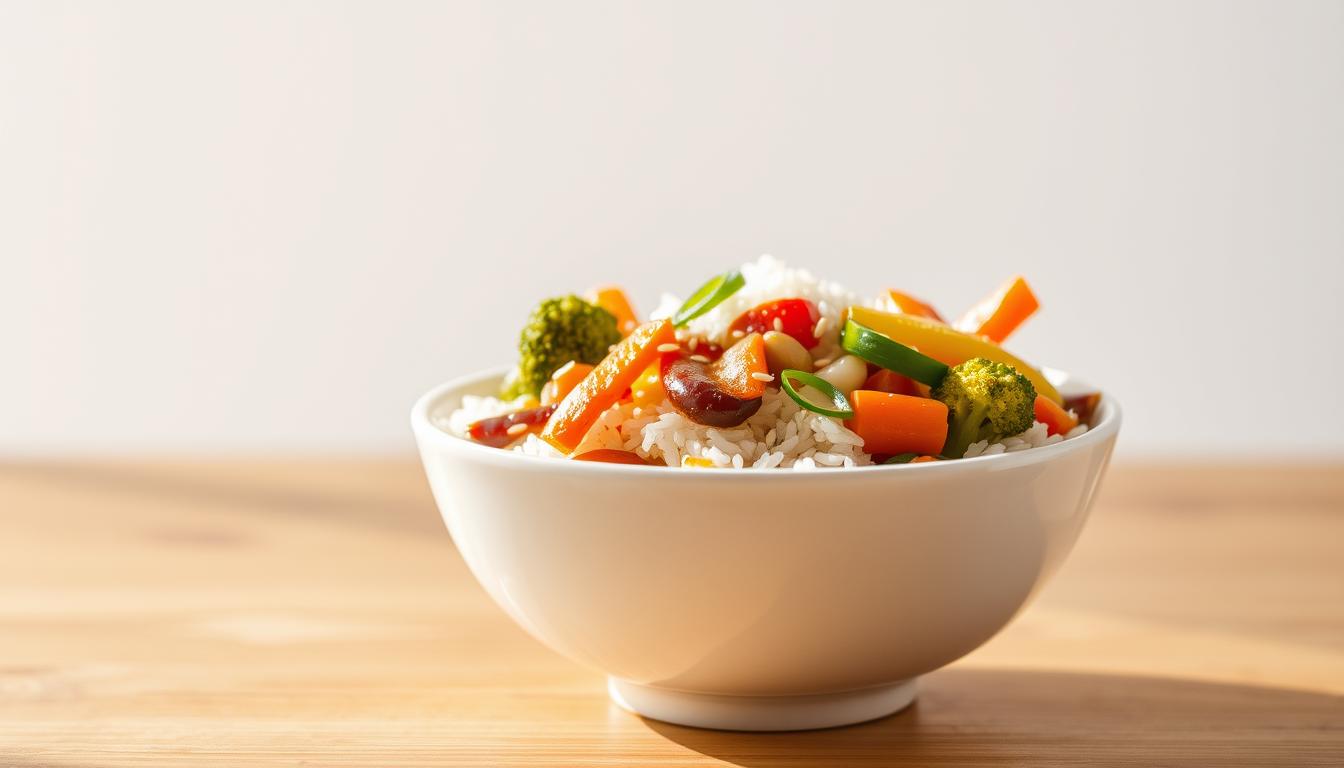 Veggie Stir-Fry over Rice